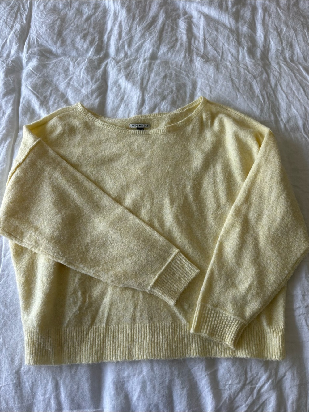 American Eagle butter yellow sweater